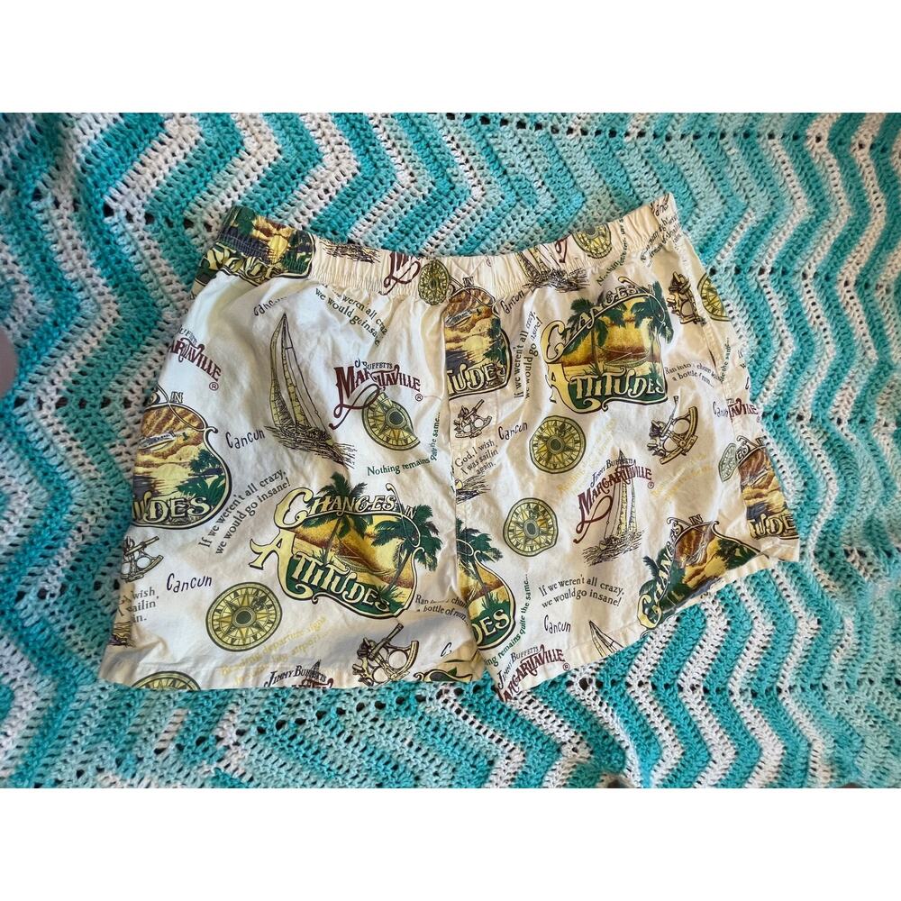 vintage 90s mens margitaville jimmy buffett board shorts